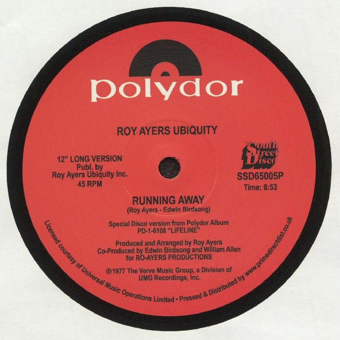 ROY AYERS UBIQUITY - Running Away - Album Art
