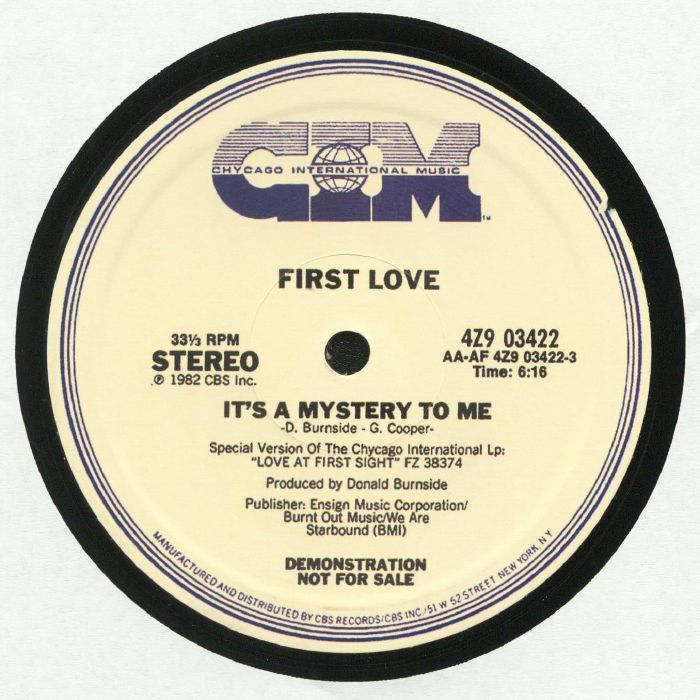 FIRST LOVE - It's A Mystery To Me (reissue) - Additional Image