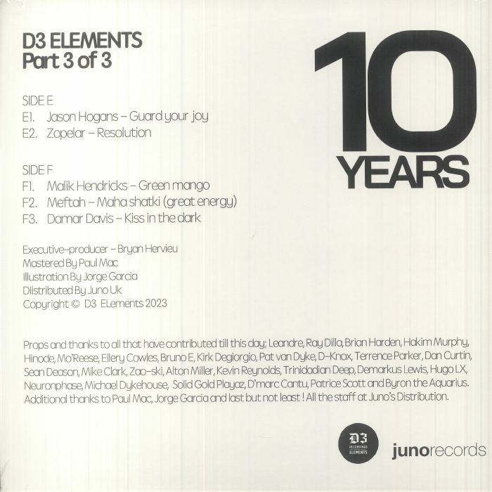 Jason HOGANS / ZOPELAR / MALIK HENDRICKS / MEFTAH / DAMAR DAVIS - 10 Years: Part 3 Of 3 - Additional Image