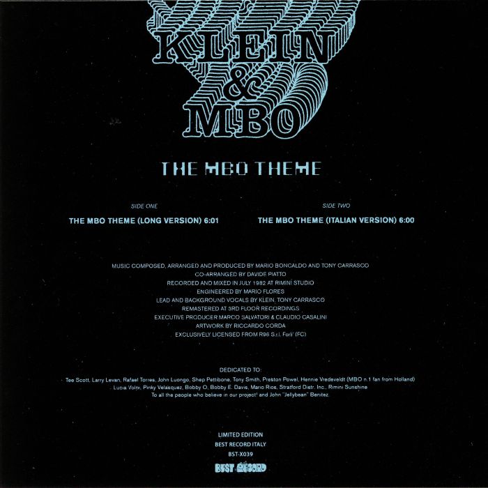 KLEIN & MBO - The MBO Theme - Additional Image