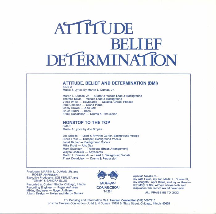 Martin Dumas Jr - Attitude Belief & Determination (remastered) - Additional Image