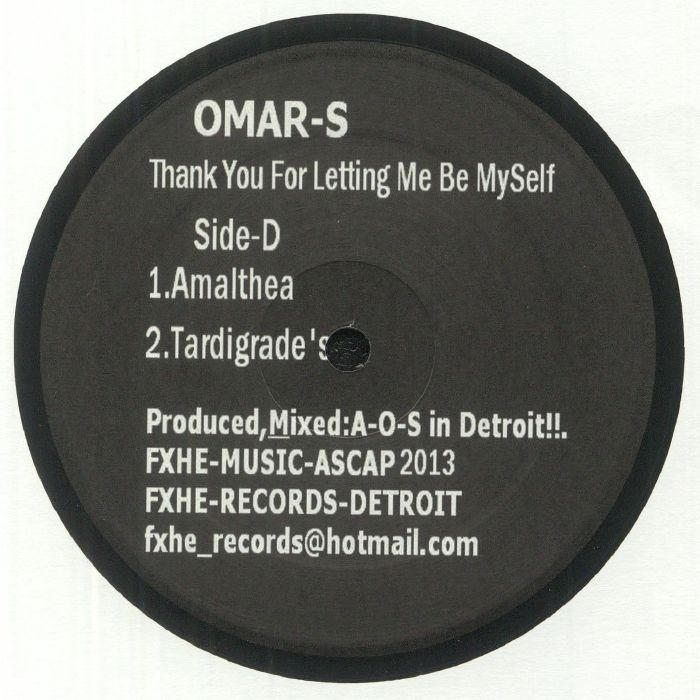 OMAR S - Thank You For Letting Me Be Myself: Part 1 - Additional Image